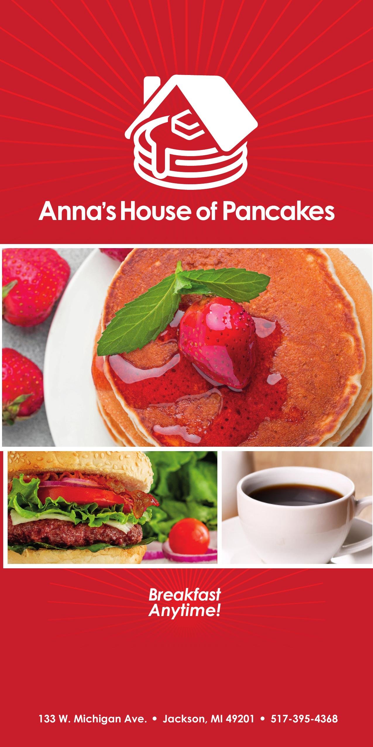 Anna's House of Pancakes menu cover